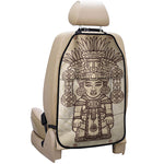 Ancient Mayan Statue Print Car Seat Organizers