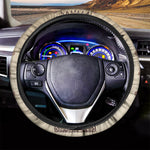 Ancient Mayan Statue Print Car Steering Wheel Cover