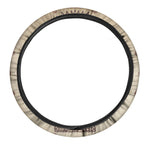 Ancient Mayan Statue Print Car Steering Wheel Cover