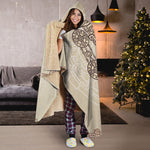 Ancient Mayan Statue Print Hooded Blanket