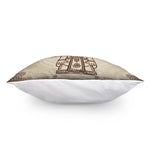 Ancient Mayan Statue Print Pillow Cover