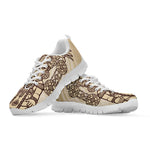 Ancient Mayan Statue Print White Sneakers