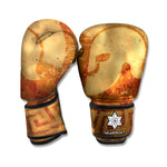 Ancient Spartan Helmet Print Boxing Gloves