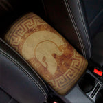 Ancient Spartan Helmet Print Car Center Console Cover