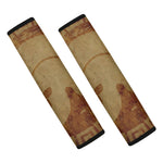 Ancient Spartan Helmet Print Car Seat Belt Covers