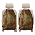 Ancient Spartan Helmet Print Car Seat Organizers