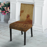 Ancient Spartan Helmet Print Dining Chair Slipcover