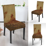 Ancient Spartan Helmet Print Dining Chair Slipcover