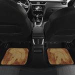 Ancient Spartan Helmet Print Front and Back Car Floor Mats
