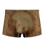Ancient Spartan Helmet Print Men's Boxer Briefs