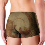 Ancient Spartan Helmet Print Men's Boxer Briefs