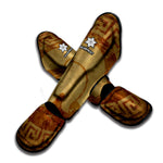 Ancient Spartan Helmet Print Muay Thai Shin Guard