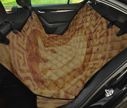 Ancient Spartan Helmet Print Pet Car Back Seat Cover