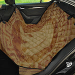 Ancient Spartan Helmet Print Pet Car Back Seat Cover
