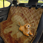 Ancient Spartan Helmet Print Pet Car Back Seat Cover