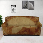Ancient Spartan Helmet Print Sofa Cover