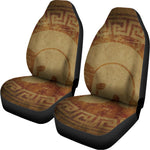 Ancient Spartan Helmet Print Universal Fit Car Seat Covers