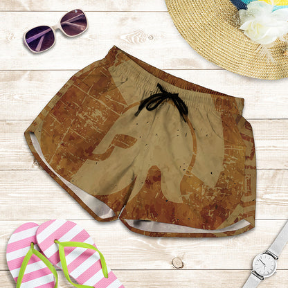 Ancient Spartan Helmet Print Women's Shorts