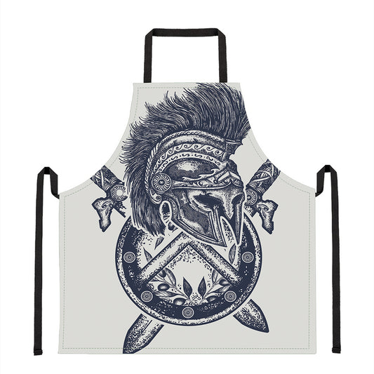 Ancient Spartan Print Apron