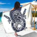 Ancient Spartan Print Beach Sarong Wrap