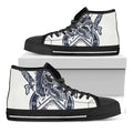 Ancient Spartan Print Black High Top Sneakers