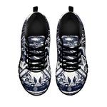 Ancient Spartan Print Black Sneakers