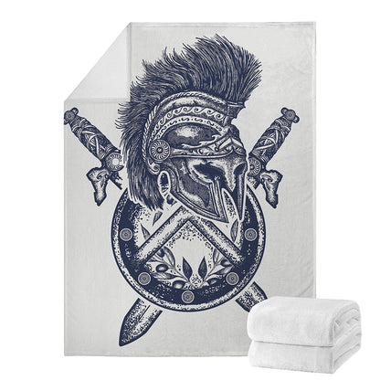 Ancient Spartan Print Blanket