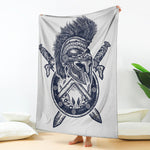 Ancient Spartan Print Blanket