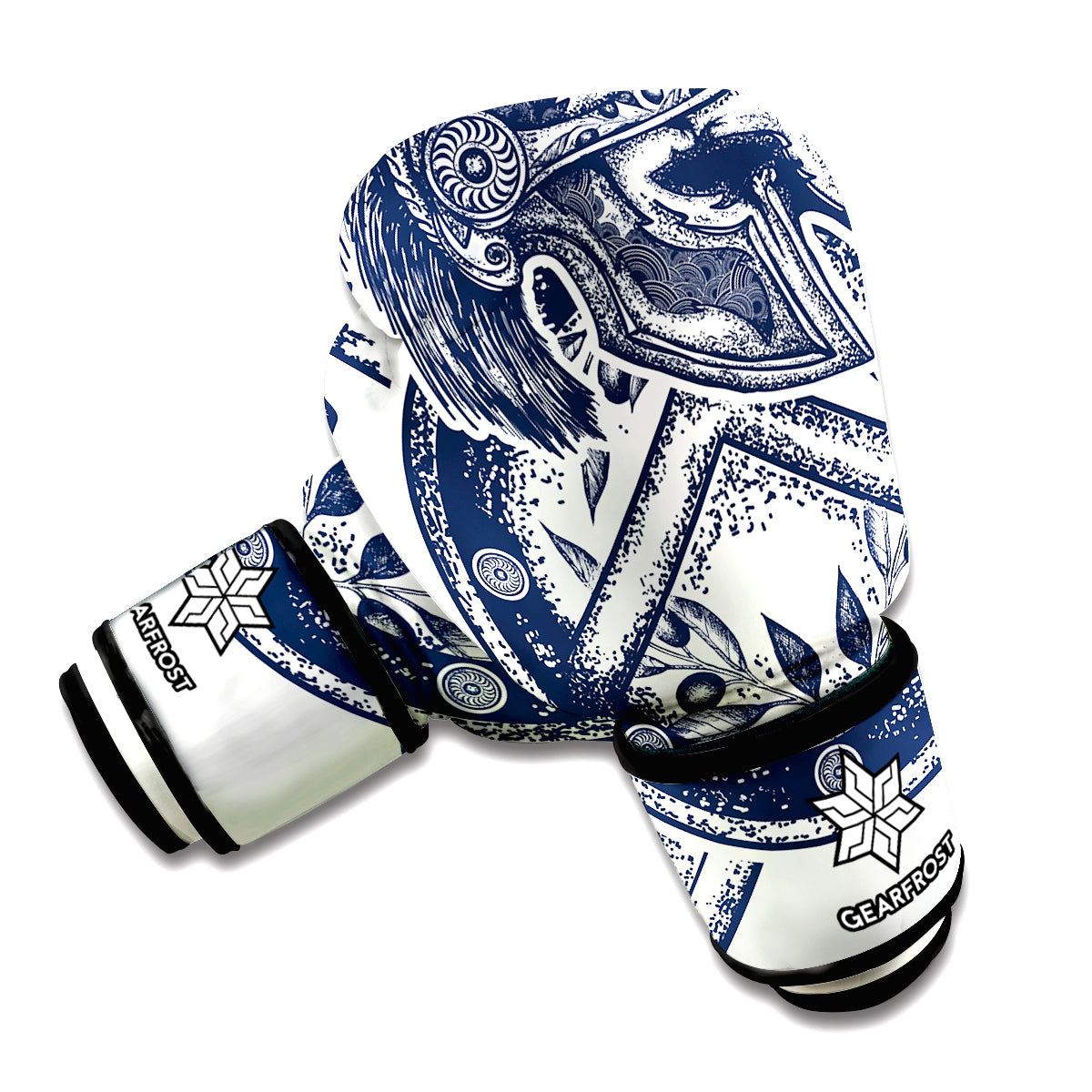Ancient Spartan Print Boxing Gloves
