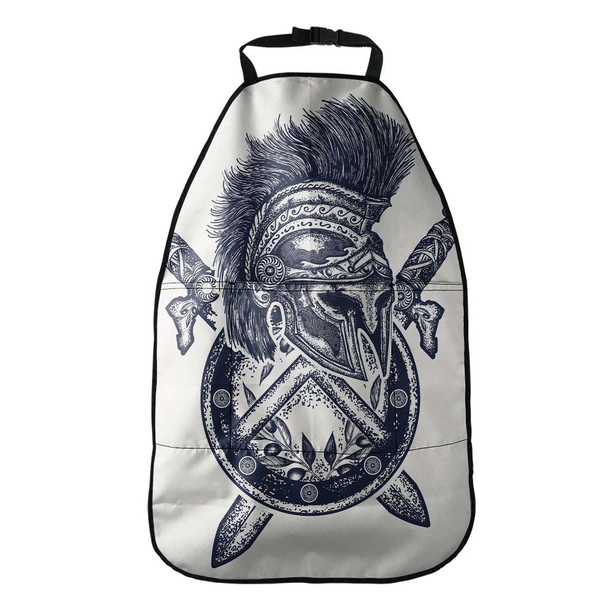 Ancient Spartan Print Car Seat Organizers