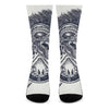 Ancient Spartan Print Crew Socks