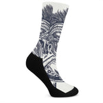 Ancient Spartan Print Crew Socks