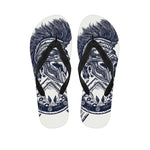 Ancient Spartan Print Flip Flops
