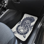 Ancient Spartan Print Front and Back Car Floor Mats
