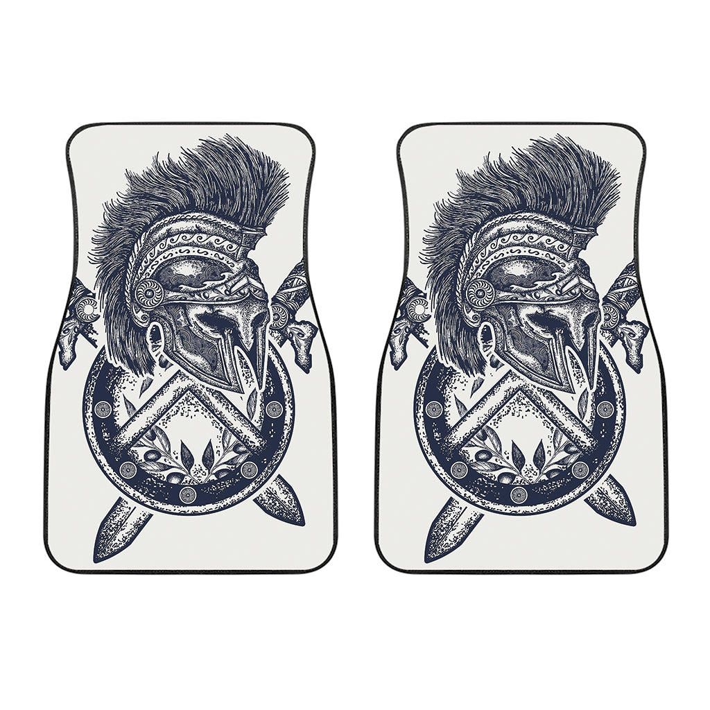 Ancient Spartan Print Front Car Floor Mats