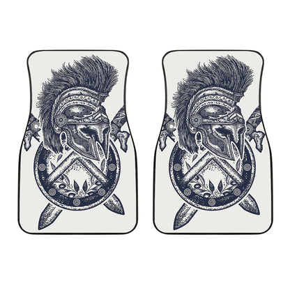 Ancient Spartan Print Front Car Floor Mats