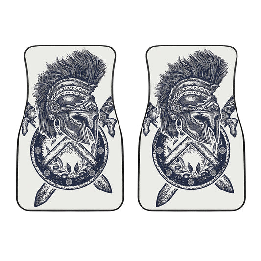 Ancient Spartan Print Front Car Floor Mats