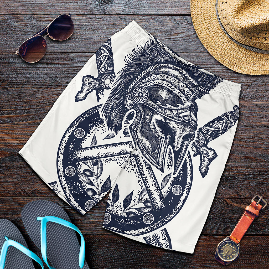 Ancient Spartan Print Men's Shorts