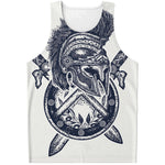 Ancient Spartan Print Men's Tank Top