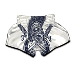 Ancient Spartan Print Muay Thai Boxing Shorts