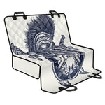 Ancient Spartan Print Pet Car Back Seat Cover