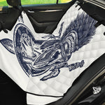 Ancient Spartan Print Pet Car Back Seat Cover