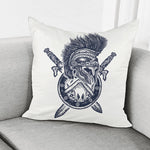 Ancient Spartan Print Pillow Cover
