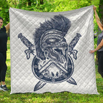 Ancient Spartan Print Quilt