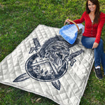 Ancient Spartan Print Quilt