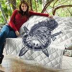 Ancient Spartan Print Quilt