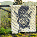 Ancient Spartan Print Quilt