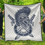Ancient Spartan Print Quilt