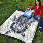 Ancient Spartan Print Quilt