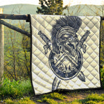 Ancient Spartan Print Quilt